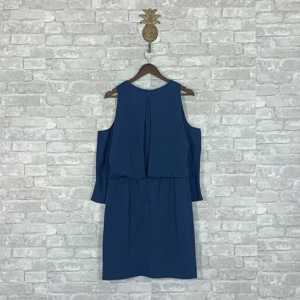 NWT Tibi Savanna Cold Shoulder Sheath Dress Delta